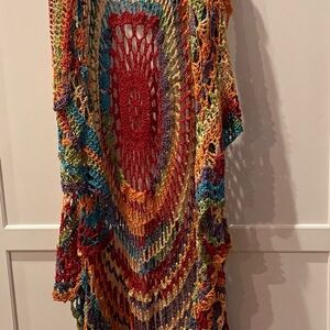 Colorful Crochet Women's Cape